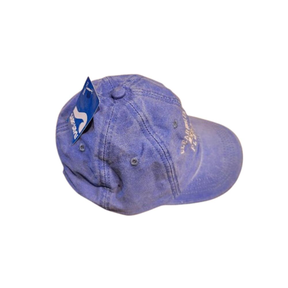 T8 Clearwater Beach Florida Hat Cap Strap Back Blue One Size Cotton Casual